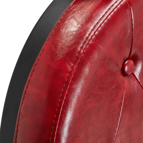 Frizerska stolica President Red — detaljni prikaz naslona za leđa