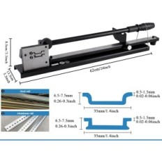 DIN SMZ-50 bus cutting machine with double hole and ruler