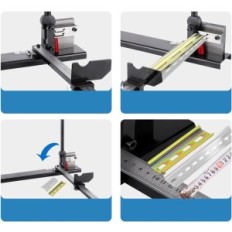 Tagliatrice bus DIN SMZ-50 con doppio foro e righello