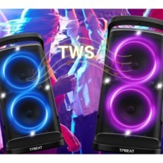 TPBEAT TP-PT-01 Bluetooth 160W skaļrunis ar basu, LED gaismas un mikrofonu