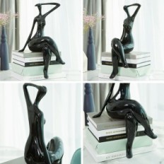 Figurine Women Nenbolec Black 40 Cm Elegant interior decoration with modern design