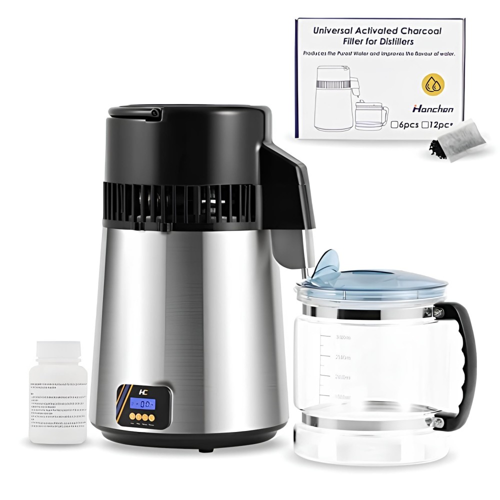 Hanchen-Wasserbrenner YC-63, 1 l / h, 750W mit einem Glaskugel, verwendet