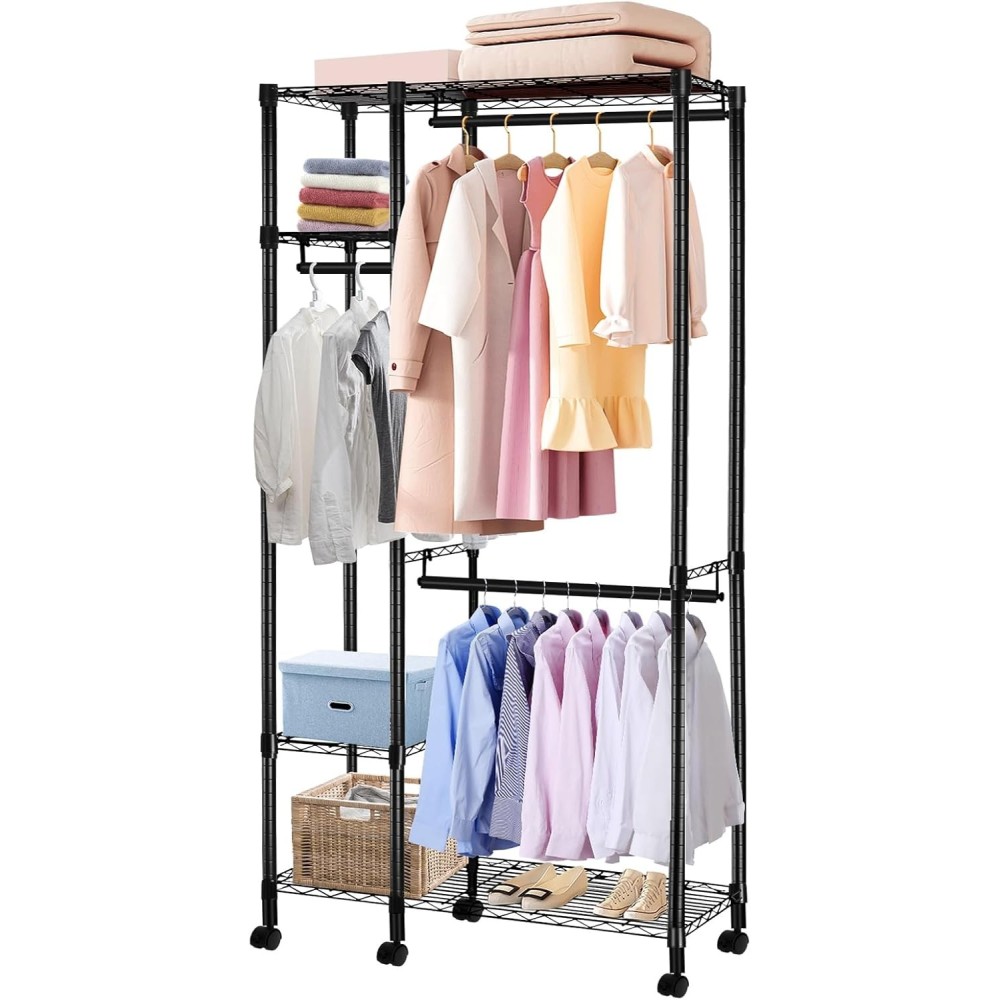 Kleiderbügel Breerainz, 40x85x185 cm, 230 kg Hubkapazität, schwarz verwendet