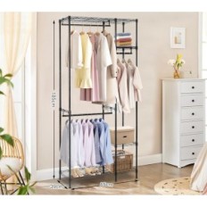 Kleiderbügel Breerainz, 40x85x185 cm, 230 kg Hubkapazität, schwarz verwendet