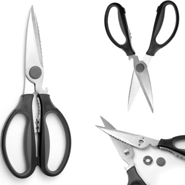 Tesoura de cozinha Dobrando com alça suave + abridor - Hendi 856284