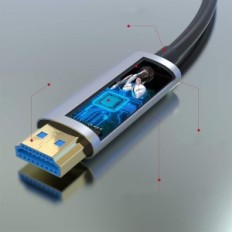 HDMI-Glasfaser-Kabel 4K 30 Meter hochwertiges HDMI-Kabel für ATZEBE-TV-Monitor und Konsole