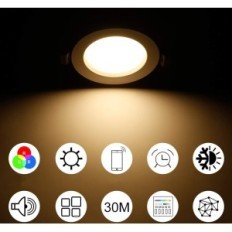 Reflector LED Subosi 5W Bluetooth 230 V Iluminación inteligente controlada por una aplicación móvil