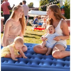 Pripučiamas Mattress Idoo modelis I-C-018, 203x152x33cm, mėlyna, naudojama