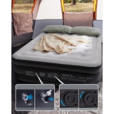 Passenate mattress with a built-in pump, 203 x 152 x 46 cm, used