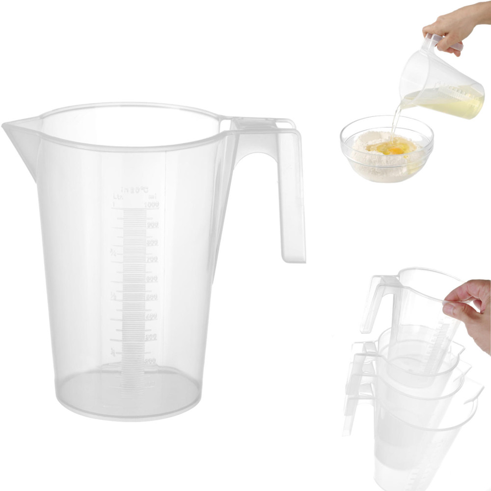 Jarro de medida de cozinha com uma colher de polipropileno. 1L - HENDI 567821