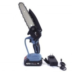 Batterijtuin zag 21V met twee batterijen en een koffer