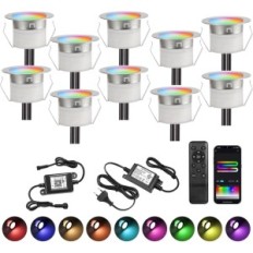 LED-Stehleuchten Geyuey Home D31, 31 mm, 12V, IP67, 10 Stück