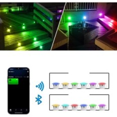 Lampes de sol LED Geyuey Home D31, 31 mm, 12V, IP67, 10 pièces