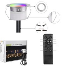 Lâmpadas de piso LED Geyuey Home D31, 31 mm, 12V, IP67, 10 peças