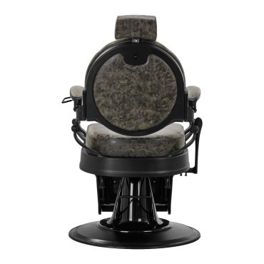 Barber chair President Old Leather Green — rear view