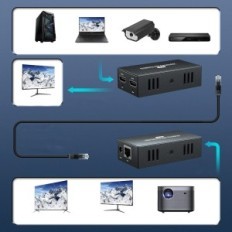 4K HDMI kiterjesztés 17,6 x 12,1 x 3,9 cm HDMI jel kiterjesztő eszköz