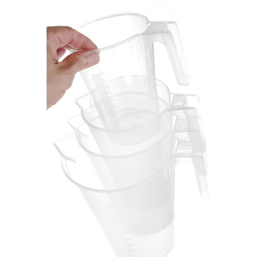 Jarro de medida de cozinha com uma colher de polipropileno. 1L - HENDI 567821