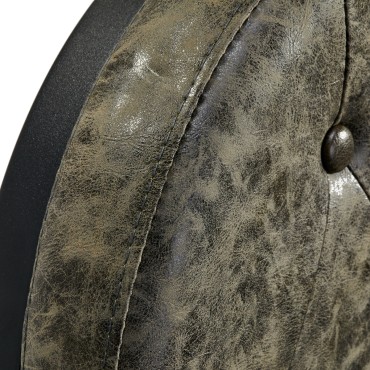 Barbiersstoel President Old Leather Groen — detail rugleuning