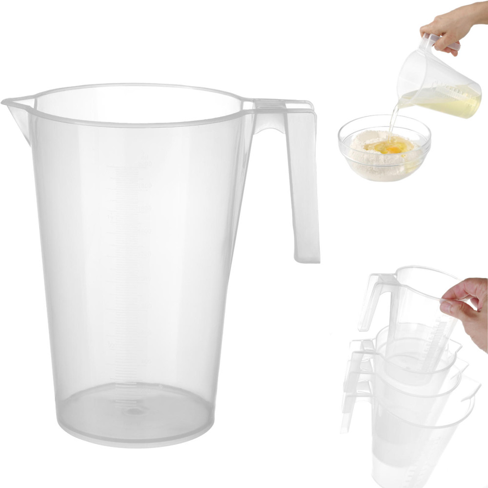 Köksmått kanna med en scoop av polypropen. 2L - Hendi 567838