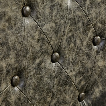 Καρέκλα Κουρέα President Old Leather Πράσινο — κοντινή πλάτη