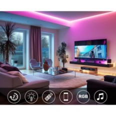 LED Bagza 230 V IP65 30m TAPE Vedenpitävä LED-valaistus sisustukseen ja ulkopuolelle energiansäästö LEDit