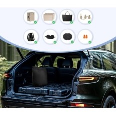 Automobilių čiužinys 300 kg 190x120x18cm Pripučiamas čiužinys už kamieną su pagalvėmis ir kelionėmis ir kempingu