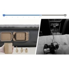 Car mattress 300 kg 190x120x18cm inflatable mattress for a trunk with pillows and a punch for travel and camping