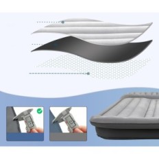 Auto-matras 300 kg 190x120x18cm Opblaasbare matras voor een kofferbak met kussens en een stoot voor reizen en kamperen