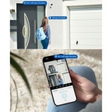 Sæt med 2 Abiux 2K kameraer, PTZ, WiFi, folkesporing, nat i farve