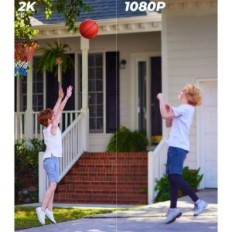 Σετ 2 ABIUX Cameras, PTZ, WiFi, Παρακολούθηση ανθρώπων, νύχτα σε χρώμα