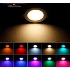 10 LED-esitulede Geyuey Home WiFi RGBWC + CCT 5W koos rakenduse ja Alexiga