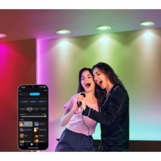 10 LED-koplamp Geyuey Home WiFi RGBWC + CCT 5W, met toepassing en Alex