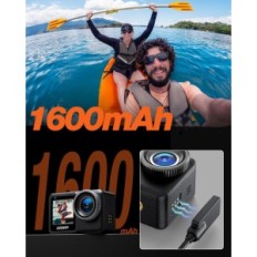 Izeekeer Športni fotoaparat, 12m, EIS, 5G, WiFi, 1600 mAh