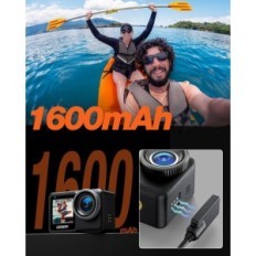 IZEEKER sports camera, 12m, EIS, 5G, WiFi, 1600 mAh