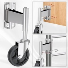 Rulli a molla per cancelli a tubi Coowoo, 125 mm, 200 kg, 2 imballaggio