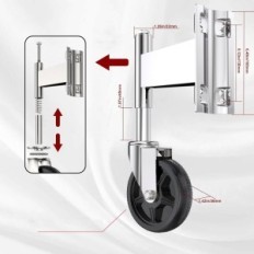 Spring rollers for CoowoO tube gates, 125 mm, 200 kg, 2 packaging