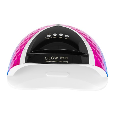 UV LED lampa Glow YC57 RN modro-ružová 268W — pohľad spredu