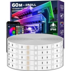 LETIANPAI 60 M LED TAPE IP68 24V Waterproof Lighting for Interior and Outdoor