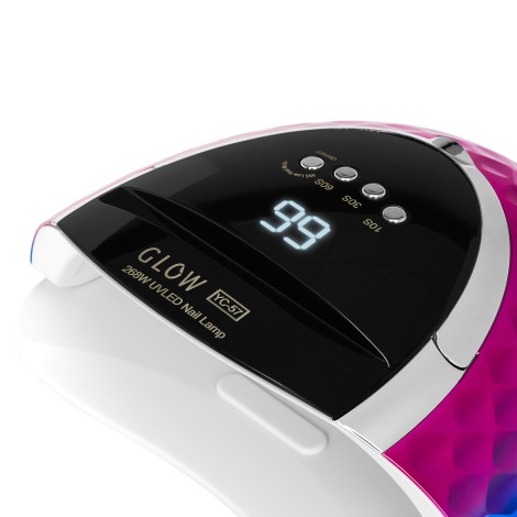 Glow UV LED-lampa YC57 RN blå och rosa 268W — framsida