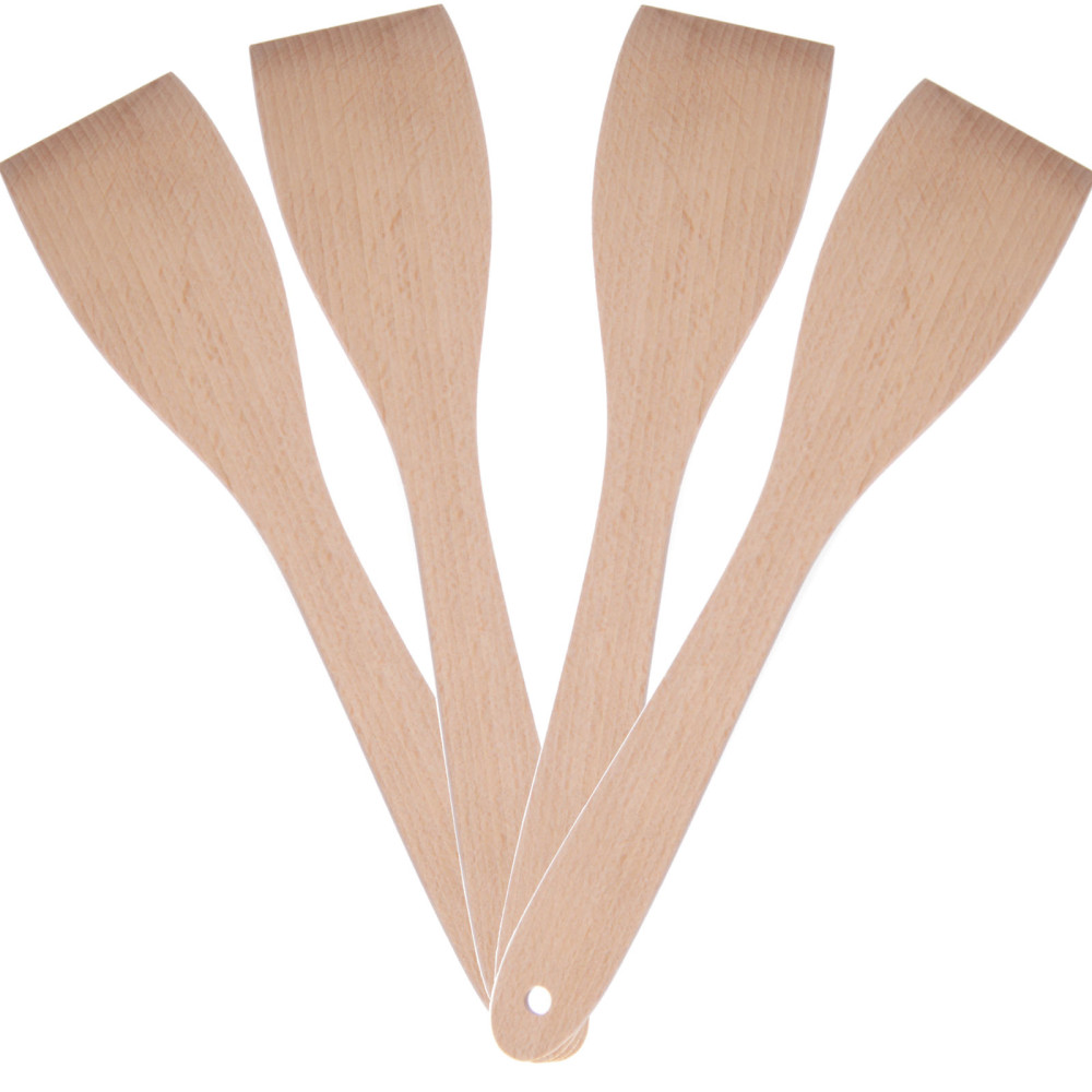 Hölzerne Küchenspatel für Bratlänge 300mm - Set von 4 Stück. - Hendi 525142 Hölzerne Küchenspatel für Bratlänge 300mm - Set von 4 Stück. - Hendi 525142