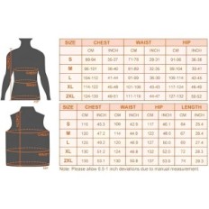 Gilet riscaldato Seduto 15000mAh Unisex, XXL Size, Nero