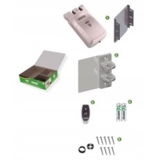 Invisible REMOCK PRO 3 Castle in brown color Remote controlled safety lock for door installation without cables