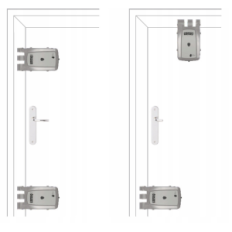 Castle Invisible Remock Pro, 3 W, Château d'anti-sécurité intelligent sans fil Silver Color pour la porte, télécommande