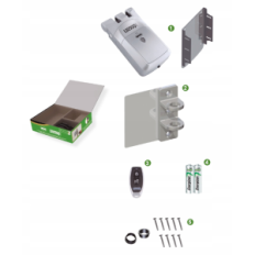 Remock Pro Castle invisível, 3 W, Castelo anti-segurança inteligente sem fio de cor de prata para porta, controle remoto