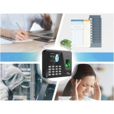 NGTECO 500 Time Measurement Device. Arbeidstidsopptaker med fingeravtrykk for 500 brukere og dataeksport