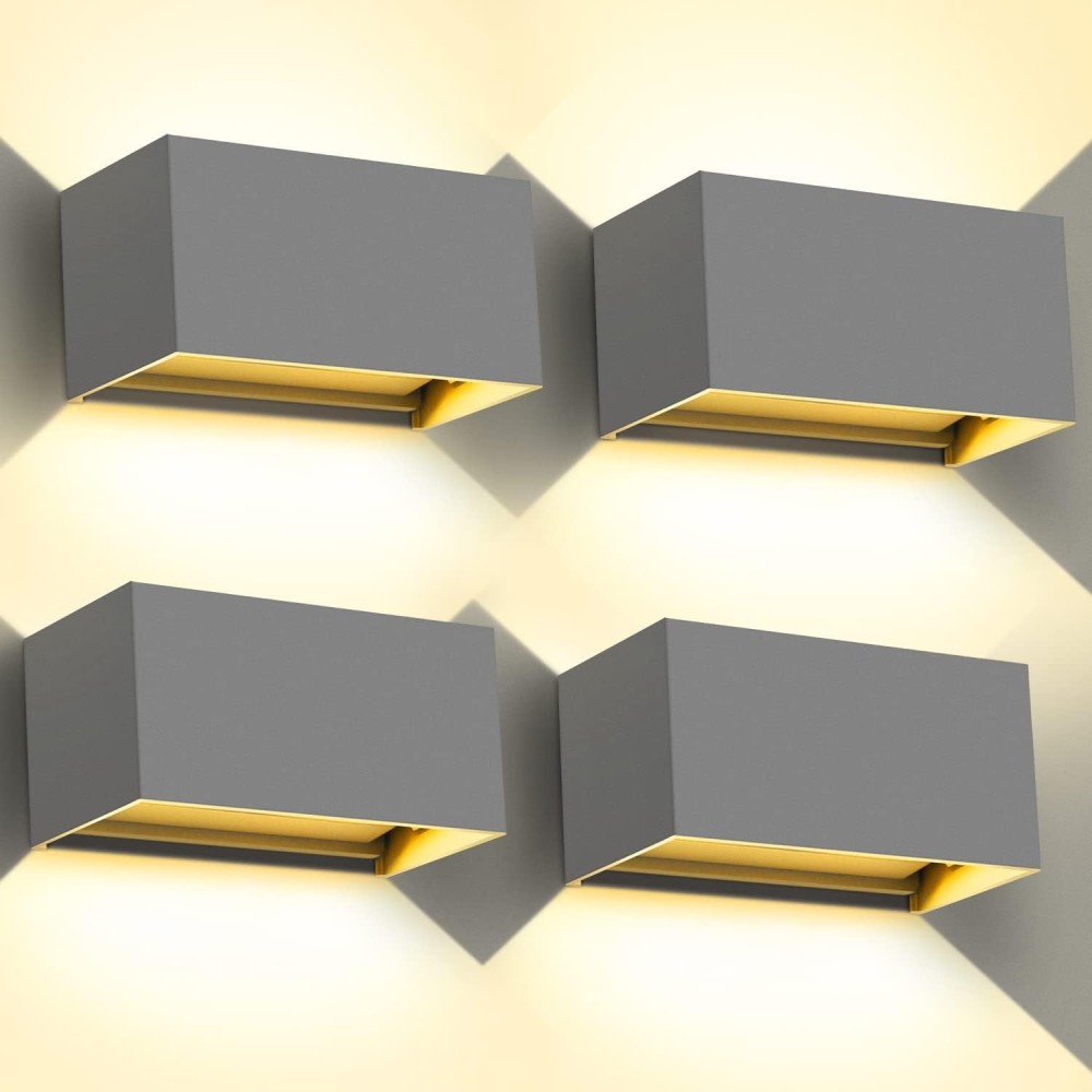 LED Kingwen, 20 W, siltums balts 3000 K, IP65, pelēks, 4 gab.