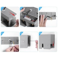 LED Kingwen, 20 W, heat white 3000 K, IP65, gray, 4 pcs.