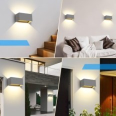 LED Kingwen, 20 W, siltums balts 3000 K, IP65, pelēks, 4 gab.