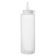 Dispenser bottle for cold sauces set 3pcs. - Transparent 0.35L - Hendi 557853