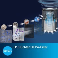Purificateur d'air de Dayette avec HEPA H13, 22 dB, jusqu'à 120 m², utilisé